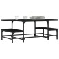 vidaXL Mesa de centro madera contrachapada negro 100x50,5x40 cm vidaXL Mesa de centro madera contrachapada negro 100x50,5x40 cm