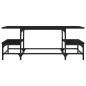 vidaXL Mesa de centro madera contrachapada negro 100x50,5x40 cm vidaXL Mesa de centro madera contrachapada negro 100x50,5x40 cm
