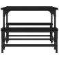 vidaXL Mesa de centro madera contrachapada negro 100x50,5x40 cm vidaXL Mesa de centro madera contrachapada negro 100x50,5x40 cm