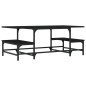 vidaXL Mesa de centro madera contrachapada negro 100x50,5x40 cm vidaXL Mesa de centro madera contrachapada negro 100x50,5x40 cm