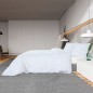 vidaXL Juego de funda nórdica microfibra ligera blanco 220x240 cm