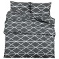 vidaXL Juego de funda nórdica algodón gris 200x200 cm vidaXL Juego de funda nórdica algodón gris 200x200 cm