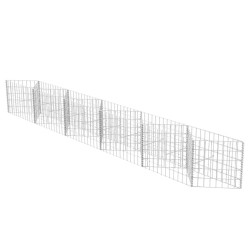 vidaXL Cesta de muro de gaviones acero galvanizado 300x30x50 cm