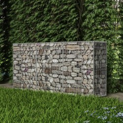 vidaXL Cesta de muro de gaviones acero galvanizado 200x50x100 cm  