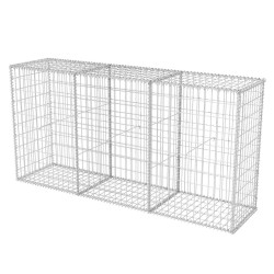 vidaXL Cesta de muro de gaviones acero galvanizado 200x50x100 cm  
