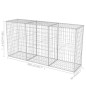 vidaXL Cesta de muro de gaviones acero galvanizado 200x50x100 cm vidaXL Cesta de muro de gaviones acero galvanizado 200x50x100 cm