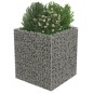 vidaXL Arriate de gaviones de acero 90x90x100 cm