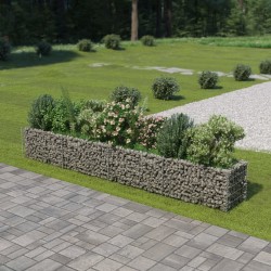 vidaXL Arriate de gaviones de acero 360x50x50 cm