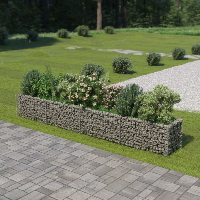 vidaXL Arriate de gaviones de acero 360x50x50 cm vidaXL Arriate de gaviones de acero 360x50x50 cm