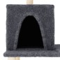 vidaXL Rascador para gatos con postes de sisal gris oscuro 167 cm vidaXL Rascador para gatos con postes de sisal gris oscuro 167 cm