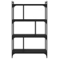 vidaXL Librería de 4 estantes madera de ingeniería negra 76x32x123 cm vidaXL Librería de 4 estantes madera de ingeniería negra 76x32x123 cm