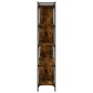 vidaXL Librería 5 estantes madera ingeniería roble ahumado 76x32x158cm vidaXL Librería 5 estantes madera ingeniería roble ahumado 76x32x158cm