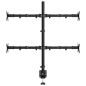 vidaXL Soporte para monitor acero negro VESA 75/100 mm vidaXL Soporte para monitor acero negro VESA 75/100 mm