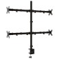 vidaXL Soporte para monitor acero negro VESA 75/100 mm vidaXL Soporte para monitor acero negro VESA 75/100 mm