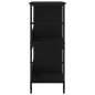 vidaXL Estantería de madera de ingeniería negra 78,5x33x82 cm vidaXL Estantería de madera de ingeniería negra 78,5x33x82 cm