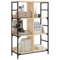 vidaXL Estantería de madera ingeniería roble Sonoma 78,5x33x117,5 cm