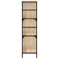 vidaXL Estantería de madera ingeniería roble Sonoma 78,5x33x117,5 cm