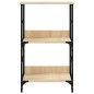 vidaXL Estantería de madera de ingeniería roble Sonoma 50x33x82 cm vidaXL Estantería de madera de ingeniería roble Sonoma 50x33x82 cm