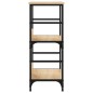vidaXL Estantería de madera de ingeniería roble Sonoma 50x33x82 cm vidaXL Estantería de madera de ingeniería roble Sonoma 50x33x82 cm