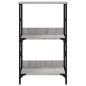 vidaXL Estantería de madera de ingeniería gris Sonoma 50x33x82 cm vidaXL Estantería de madera de ingeniería gris Sonoma 50x33x82 cm