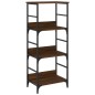 vidaXL Estantería de madera ingeniería marrón roble 50x33x117,5 cm vidaXL Estantería de madera ingeniería marrón roble 50x33x117,5 cm