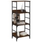 vidaXL Estantería de madera ingeniería marrón roble 50x33x117,5 cm vidaXL Estantería de madera ingeniería marrón roble 50x33x117,5 cm