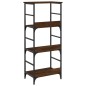 vidaXL Estantería de madera ingeniería marrón roble 50x33x117,5 cm vidaXL Estantería de madera ingeniería marrón roble 50x33x117,5 cm