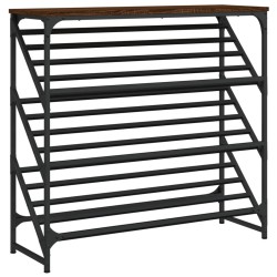 vidaXL Mueble zapatero madera de ingeniería marrón roble 90x30x85 cm