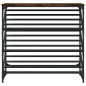vidaXL Mueble zapatero madera de ingeniería roble ahumado 90x30x85 cm vidaXL Mueble zapatero madera de ingeniería roble ahumado 90x30x85 cm