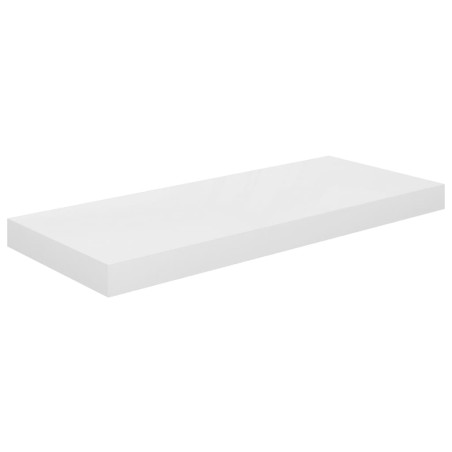 vidaXL Estante flotante de pared blanco brillante MDF 60x23,5x3,8 cm
