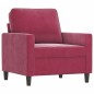vidaXL Juego de sofás con cojines 3 piezas terciopelo rojo tinto vidaXL Juego de sofás con cojines 3 piezas terciopelo rojo tinto