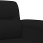vidaXL Juego de sofás con cojines 3 piezas tela microfibra negro vidaXL Juego de sofás con cojines 3 piezas tela microfibra negro