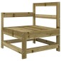 vidaXL Sillón de jardín con cojines madera de pino impregnada vidaXL Sillón de jardín con cojines madera de pino impregnada