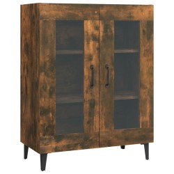 vidaXL Aparador de madera de ingeniería roble ahumado 69,5x34x90 cm