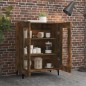 vidaXL Aparador de madera de ingeniería roble ahumado 69,5x34x90 cm