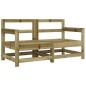 vidaXL Sillones de jardín con cojines 2 uds madera de pino impregnada vidaXL Sillones de jardín con cojines 2 uds madera de pino impregnada
