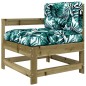 vidaXL Sillones de jardín con cojines 2 uds madera de pino impregnada vidaXL Sillones de jardín con cojines 2 uds madera de pino impregnada
