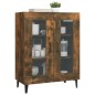 vidaXL Aparador de madera de ingeniería roble ahumado 69,5x34x90 cm