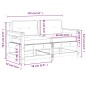 vidaXL Sillones de jardín con cojines 2 uds madera de pino impregnada vidaXL Sillones de jardín con cojines 2 uds madera de pino impregnada