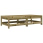 vidaXL Taburetes de jardín con cojines 2 uds madera de pino impregnada vidaXL Taburetes de jardín con cojines 2 uds madera de pino impregnada