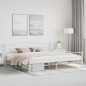 vidaXL Estructura de cama de metal blanco 200x200 cm vidaXL Estructura de cama de metal blanco 200x200 cm