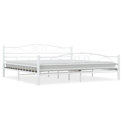 vidaXL Estructura de cama de metal blanco 200x200 cm