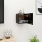 vidaXL Mueble de salón de pared negro 30,5x30x30 cm vidaXL Mueble de salón de pared negro 30,5x30x30 cm
