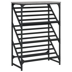 vidaXL Mueble zapatero madera de ingeniería gris Sonoma 60x30x85 cm