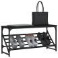 vidaXL Mueble zapatero de madera de ingeniería negro 90x30x45 cm vidaXL Mueble zapatero de madera de ingeniería negro 90x30x45 cm