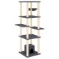 vidaXL Rascador para gatos con postes de sisal gris oscuro 154 cm vidaXL Rascador para gatos con postes de sisal gris oscuro 154 cm