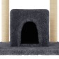 vidaXL Rascador para gatos con postes de sisal gris oscuro 154 cm vidaXL Rascador para gatos con postes de sisal gris oscuro 154 cm