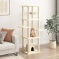 vidaXL Rascador para gatos con postes de sisal crema 154 cm