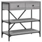 vidaXL Mesa consola madera de ingeniería gris Sonoma 75x34,5x75 cm vidaXL Mesa consola madera de ingeniería gris Sonoma 75x34,5x75 cm