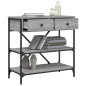 vidaXL Mesa consola madera de ingeniería gris Sonoma 75x34,5x75 cm vidaXL Mesa consola madera de ingeniería gris Sonoma 75x34,5x75 cm